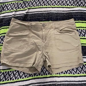 casual khaki shorts